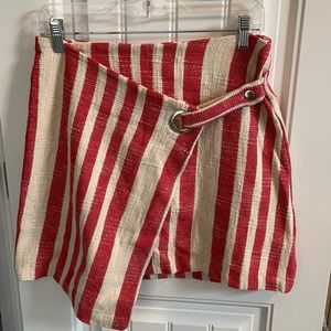 Free People Cotton wrap skirt